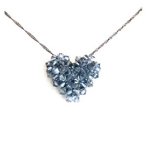 Heart Necklace made with Swarovski Crystal Beads